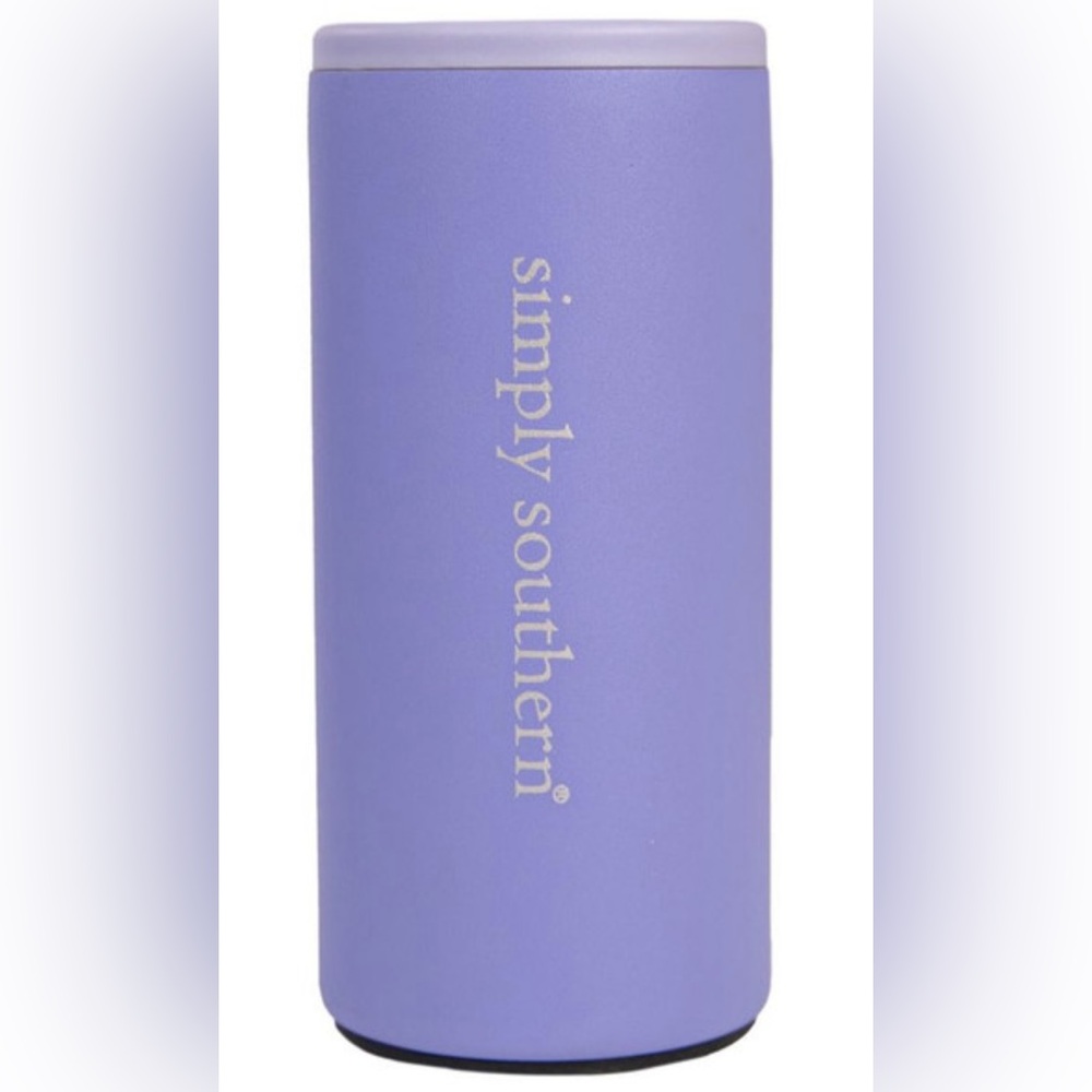 •NIB•Simply Southern Collection 12 Ounce Slim Can Cooler ‘Lilac’
